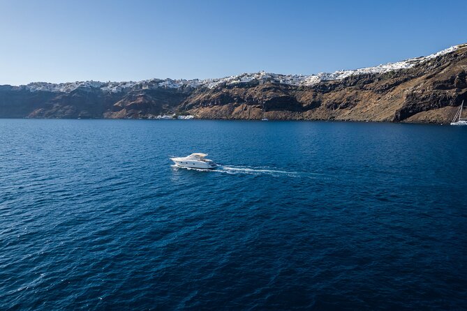 Private all included yacht Tour in Santorini - Oia and Ammoudi Bay finish the longer route