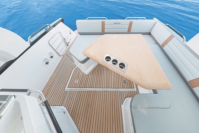 Private Caldera Cruise with Motor Yacht in Santorini - Ammoudi Bay beneath Oia