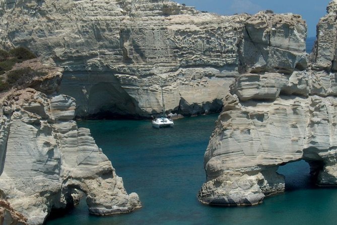 Private Catamaran Half Day Afternoon Cruise with Sunset: Kleftiko - The 3:00 pm departure and sunset timing