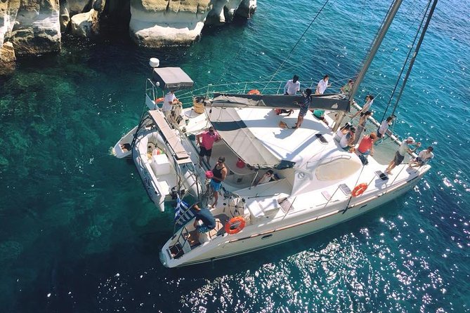 Private Catamaran Half Day Afternoon Cruise with Sunset: Kleftiko - Crew service and commentary