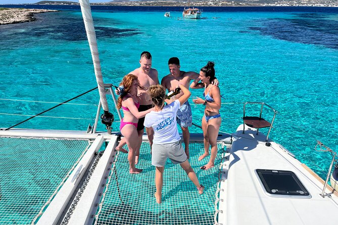 Private Full Day Catamaran Cruise from Paros with Lunch - The best parts of the day at a glance
