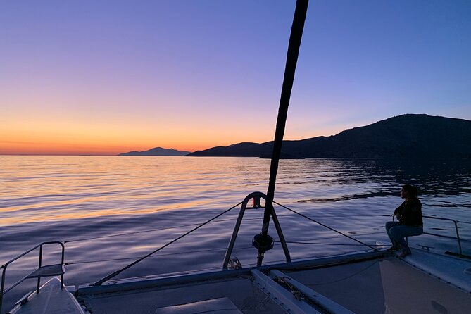 Private Full Day Catamaran Cruise from Paros with Lunch - A nine-hour sailing day from Paros
