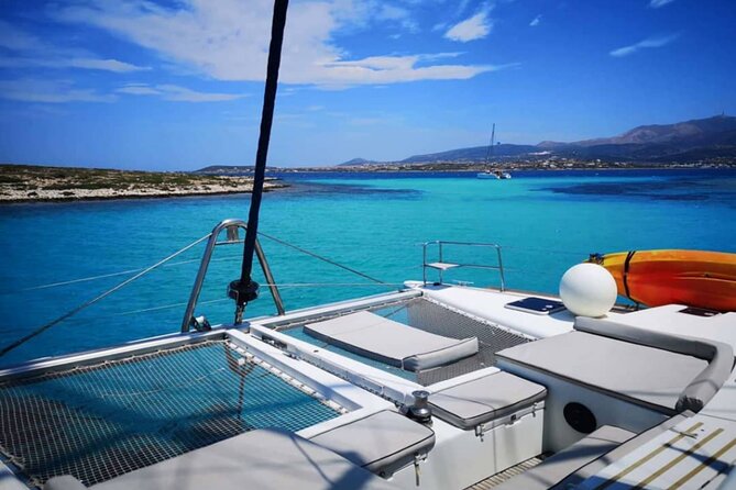 Private Full Day Catamaran Cruise from Paros with Lunch - Antiparos by boat, with coves and sea caves