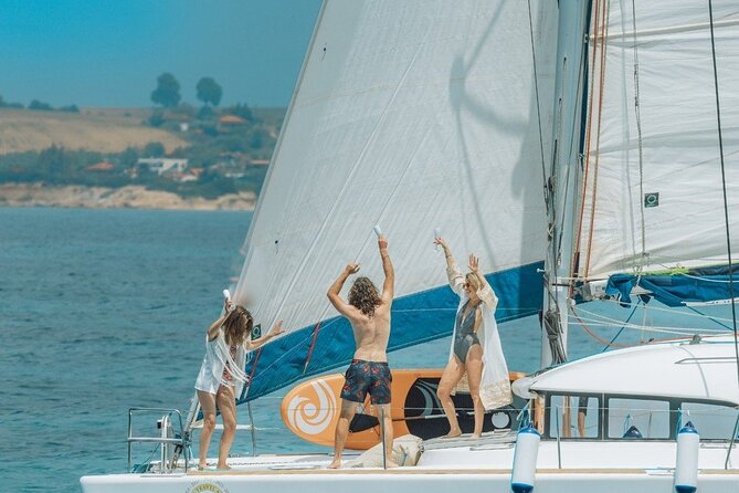 Private Full Day Cruise in Corfu on Lagoon Catamaran - Strogylo Beach gives you three hours to play