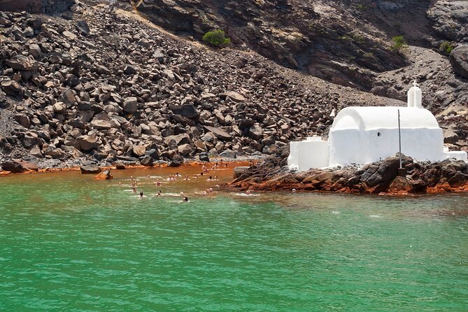 Private Full-Day Motor Yacht Cruise with Meal, Open Bar+Transfers - Starting at Vlychada and Getting on the Boat