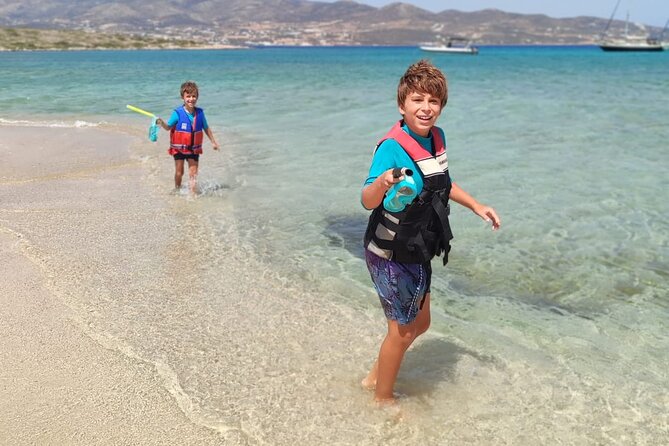Private half day cruise The Blue Lagoon with Paros Sail - Returning to Aliki with music onboard