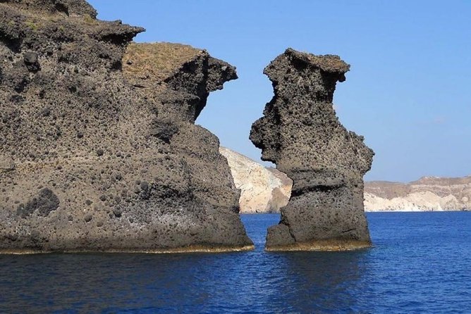 Private Luxury Santorini Catamaran Cruise with Port Pickup - Warm water at Palea Kameni