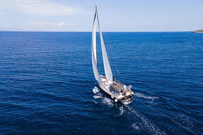 Private Luxury Sunset Sailing Cruise in the Athenian Riviera - Swimming and snorkeling near the island stop