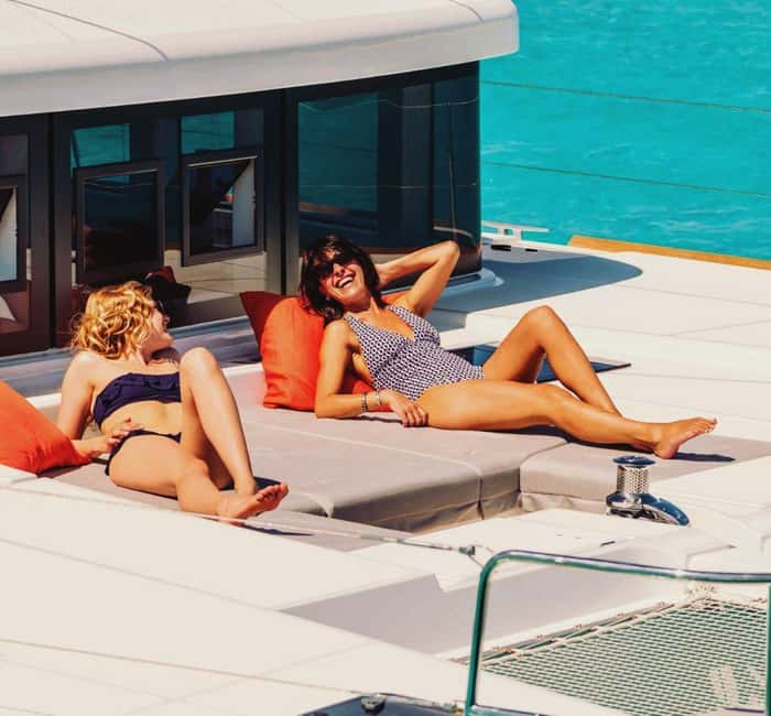 Rethymno Premium Catamaran Cruise: Healthy Lunch & Open Bar - Starting at Rethymno Marina with coffee and Cretan snacks
