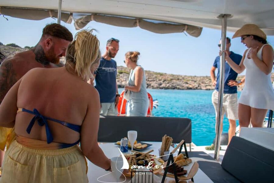 Rethymno Premium Catamaran Cruise: Healthy Lunch & Open Bar - A nutritionist-designed lunch on the back deck
