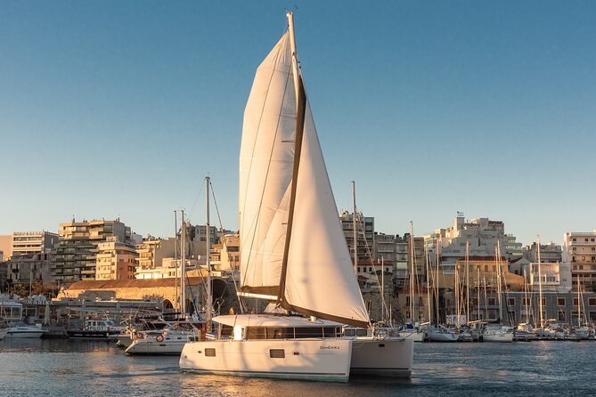 Rethymno: Sunset Catamaran Trip - Sushi & Open Bar - The return sail and the sunset payoff
