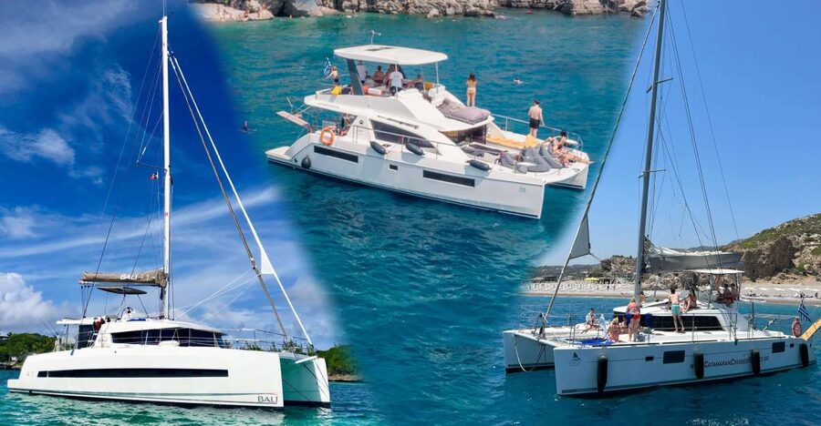 Rhodes: All-Inclusive Catamaran Cruise with Lunch and Drinks - Ladiko Bay and Its Clear Water