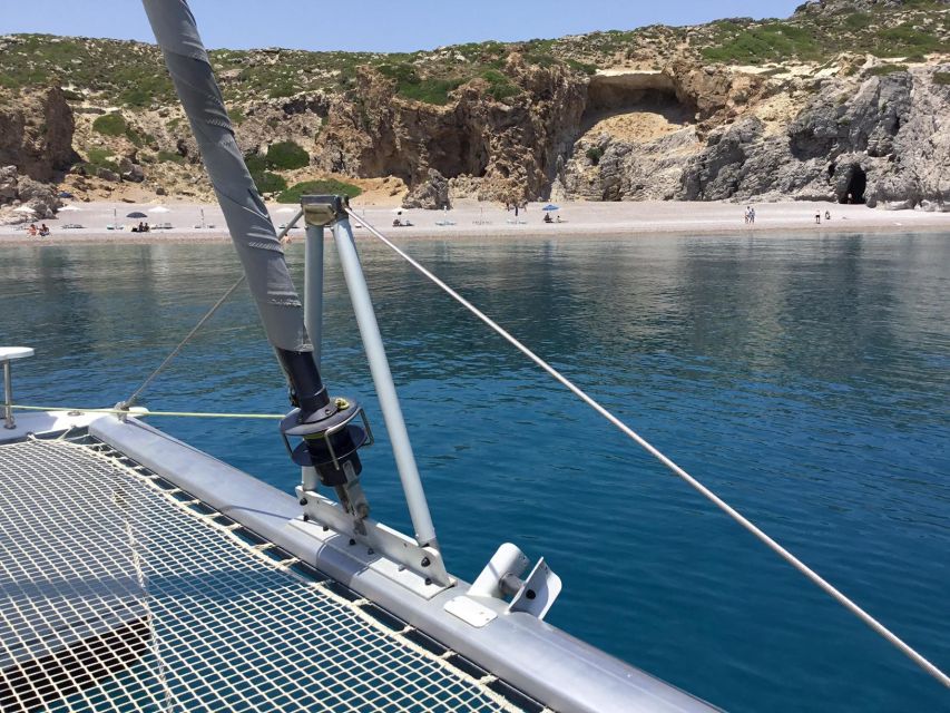 Rhodes: Sailing Catamaran Day Cruise with food and drinks - Starting at Rhodes New Marina
