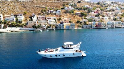 Symi Yacht Tour with Unlimited Drinks and Transfer