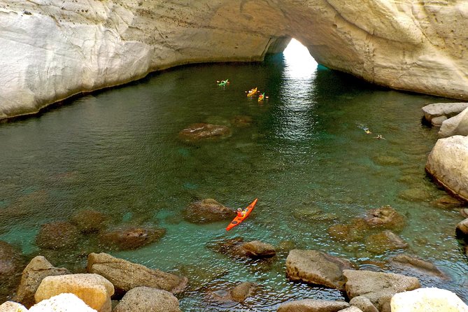 Round of Milos and Poliegos Sailing boat snorkelling cruise - The sulfur mines show Milos at work