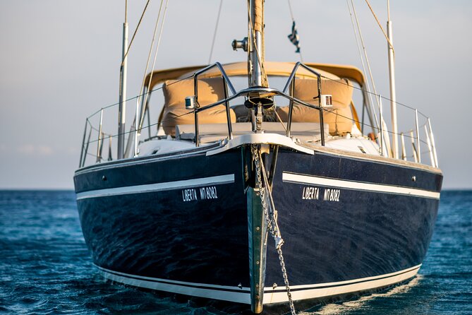 Sail Taste Connect a Semi Private Sailing with Seafood and Wine - Two Hours on Rhenia’s Quiet Shore