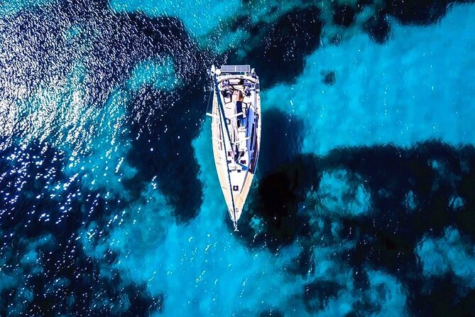 Sailsational Luxury Santorini Catamaran Sunset Cruise with Dinner - Setting sail from Vlychada