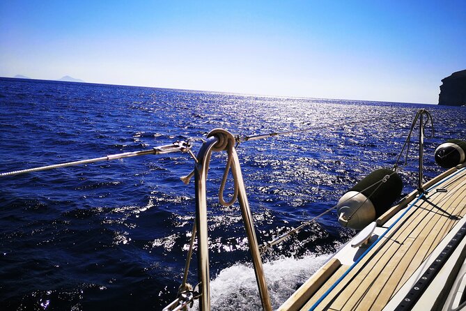 Sailsational Luxury Santorini Catamaran Sunset Cruise with Dinner - Red Beach, Santorini’s volcanic showpiece