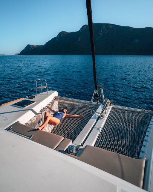 Santorini: All-Inclusive Private Catamaran Experience - A generous Greek meal served onboard