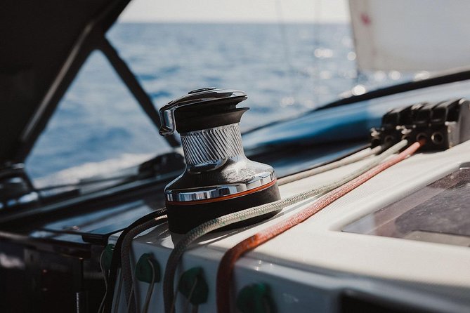 Santorini Caldera Private Sailing Boat Cruise - The volcano and hot springs