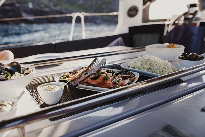 Santorini Caldera Private Sailing Boat Cruise - Palea Kameni and Thirassia slow the pace