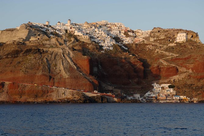 Santorini Caldera Sunset Sailing Cruise with Dinner and Wine - Dinner near Thirassia Bay