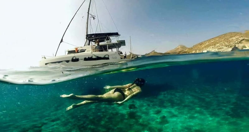 Santorini: Catamaran Cruise with Fresh Meal & Open Bar - Key points to know before booking