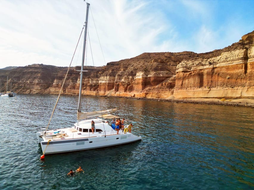 Santorini: Catamaran Cruise with Greek BBQ and Drinks - Five things worth knowing before you book