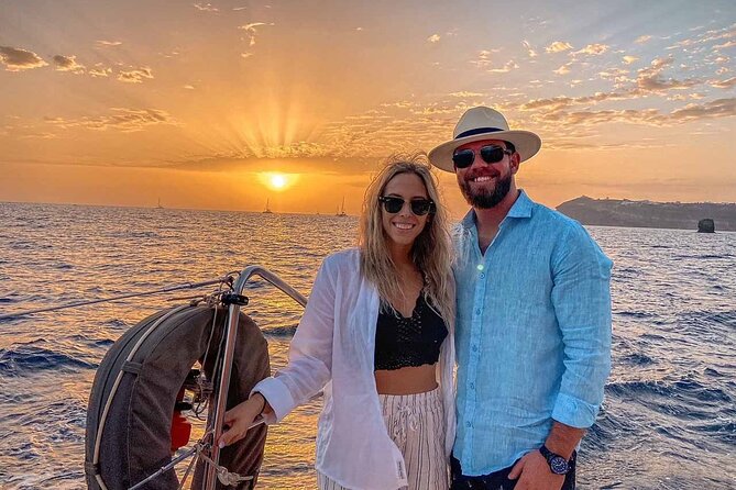 Santorini Catamaran Cruise with Greek Meal, Open-Bar and Sunset - The hot springs at Palea Kameni