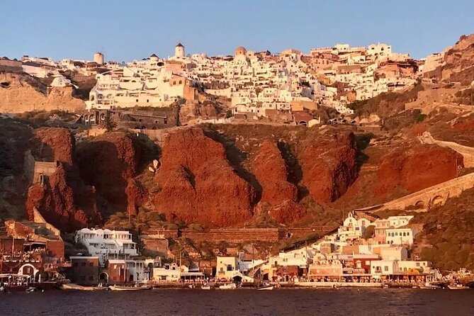 Santorini Catamaran Cruise with Greek Meal, Open-Bar and Sunset - Lunch with a view