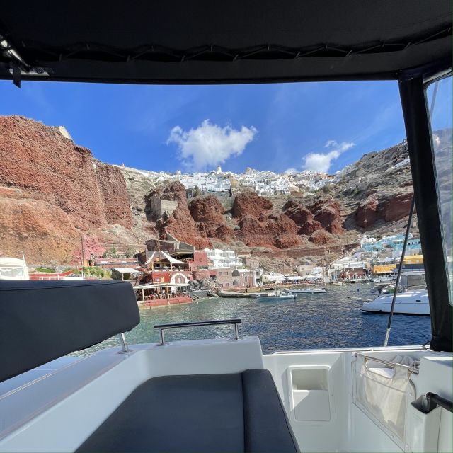Santorini: Catamaran Cruise with Lunch, Drinks, & Oia Visit - Swimming at the Hot Springs of Palea Kameni