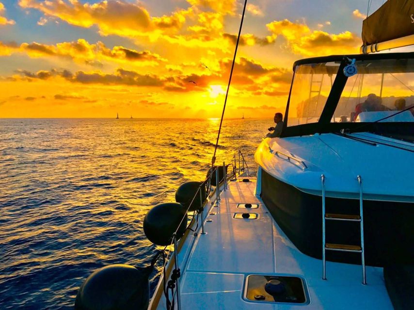 Santorini: Catamaran Cruise with Lunch, Drinks, & Oia Visit - Pickup from Thera or Oia keeps the day simple