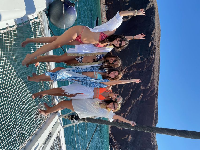 Santorini: Catamaran Cruise with Meal & Open Bar - Starting at Vlychada with an easy hotel pickup