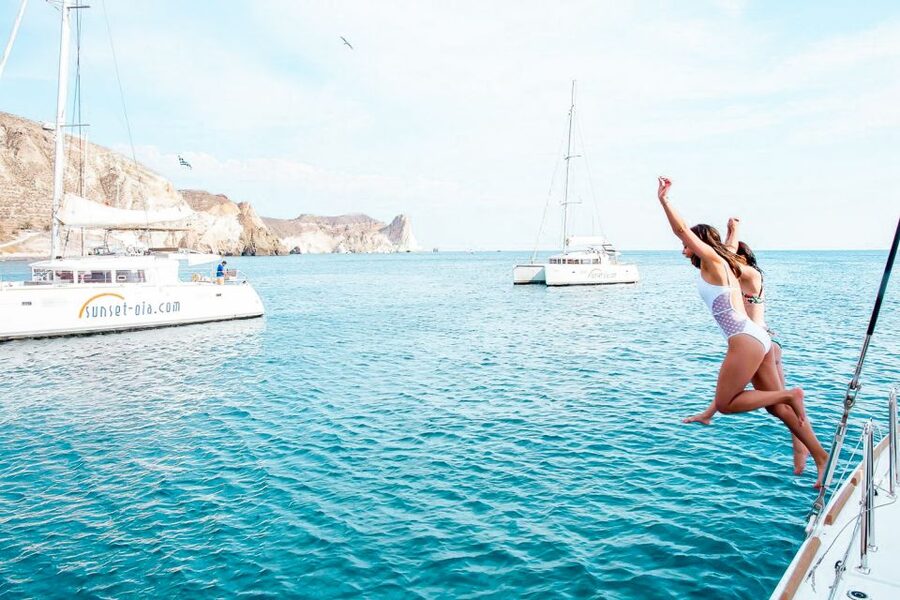 Santorini: Catamaran Tour with BBQ Meal and Unlimited Drinks - Who will enjoy this cruise most?