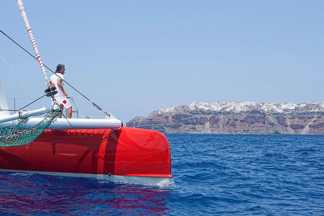 Santorini Cruise on Catamaran with BBQ & Open Bar - Sunset, weather, and changes to the route