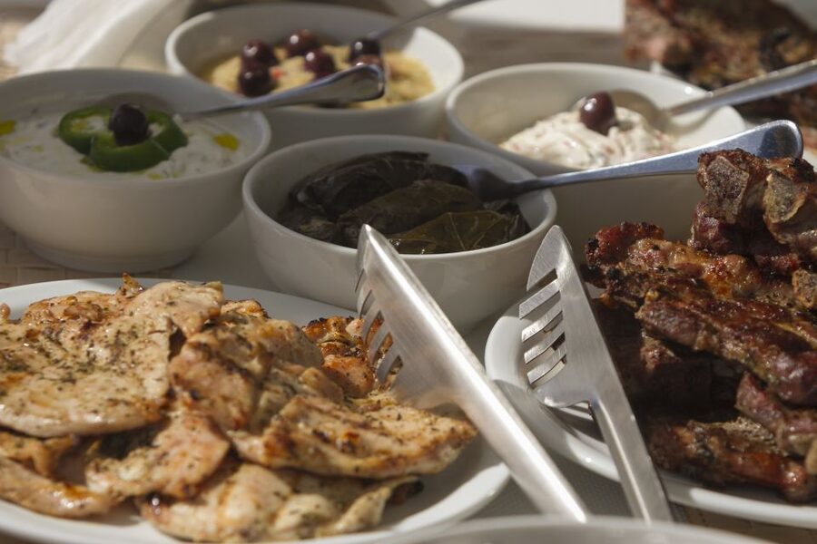 Santorini: Luxurious Catamaran Cruise with Meal & Open Bar - White Beach: the longest stop and the barbecue