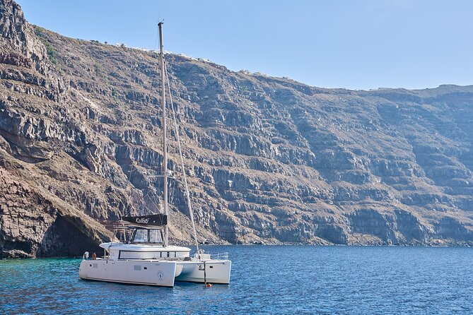Santorini: Luxury Catamaran Cruise with Fresh Fish BBQ & Drinks - Why Santorini is better from a catamaran