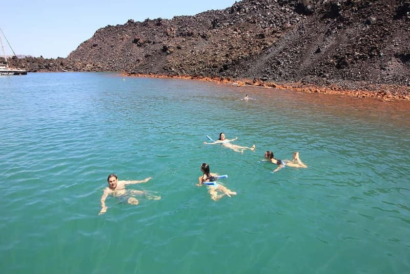 Santorini: Luxury Catamaran Cruise with Lunch, BBQ & Drinks - Thirasia offers the most complete stop