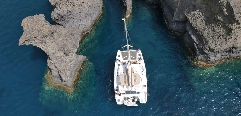 Santorini: Luxury Catamaran Cruise with Lunch, BBQ & Drinks - Who should book this cruise?