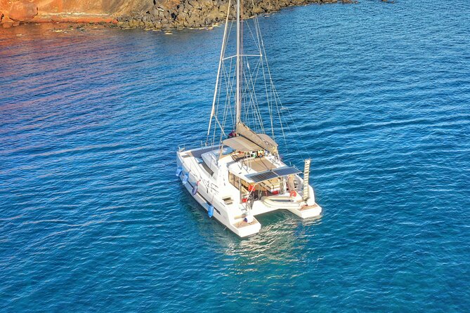 Santorini Luxury Catamaran Private Cruise - Pickup from your hotel or villa