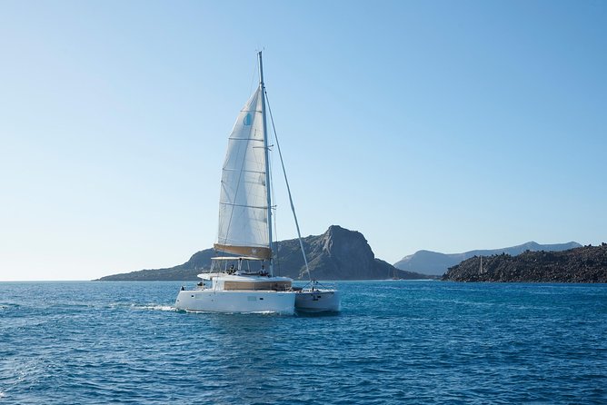Santorini Platinum Catamaran Cruise with Meal, BBQ and Open Bar - Food, music, and the mood onboard