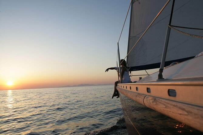 Santorini: Private Sailing Yacht Cruise with Meal and Drinks - What the six-hour sailing route is really like