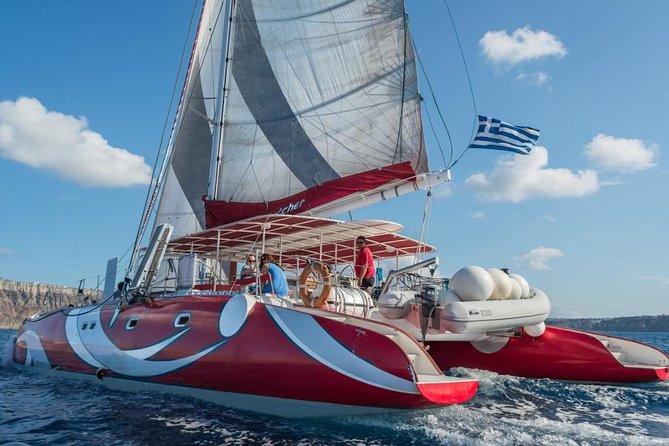Santorini Sailing Dream Catcher with BBQ Lunch and Drinks - Pickup from your hotel and the start at Vlichada