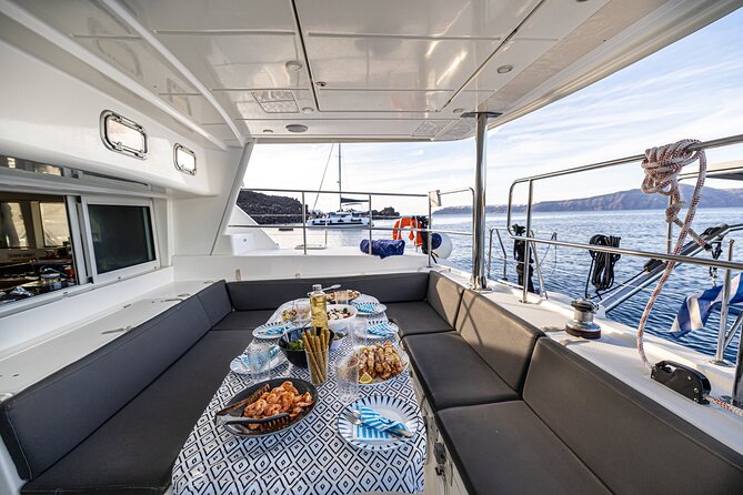 Semi Private Santorini Catamaran Tour - Red Beach: Santorini’s most dramatic shore