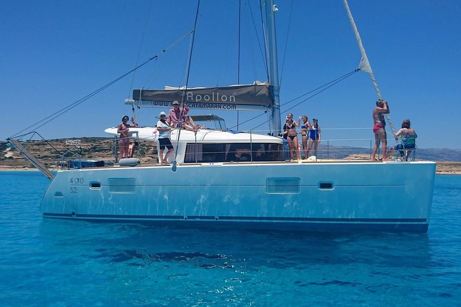 Shared Catamaran All inclusive-Day Cruise to Naxos or Paros - Leaving Naxos port at 10:00 a.m.
