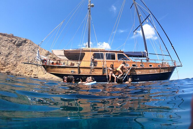 Shared Mykonos Sail Cruise to Delos and Rhenia Islands - Rhenia brings the swimming stop