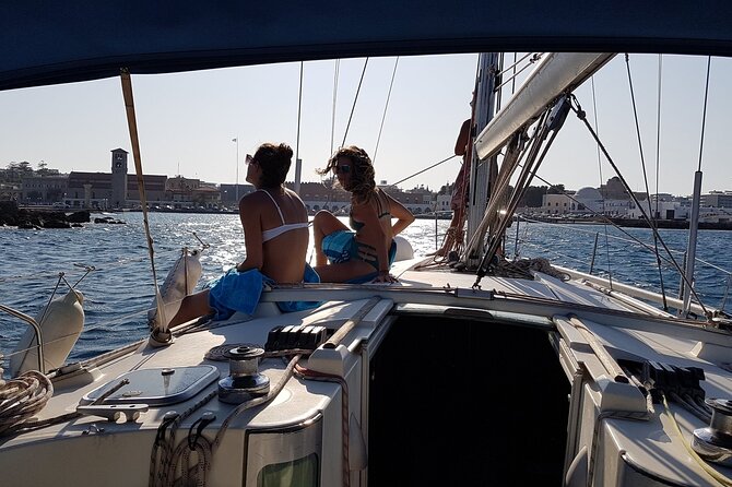 Single day Sail boat cruise with swimming, snorkeling, drinks and lunch - Sailing along Rhodes’s east coast