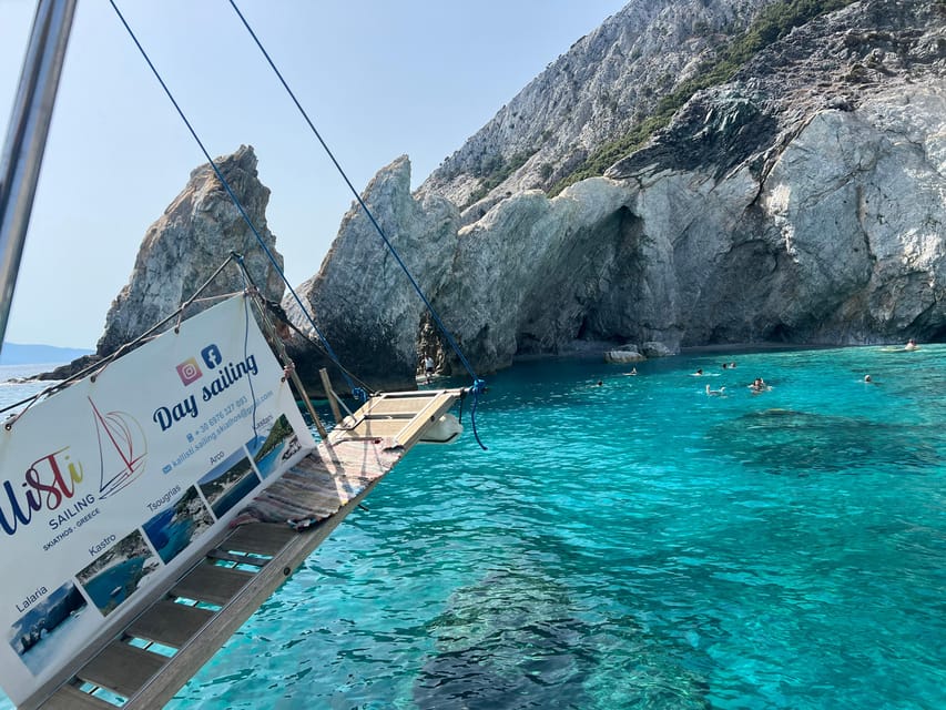 Skiathos: day sailing trip with swim stops and lunch - Sailing between Skiathos, Skopelos, Arkos, and Tsougkrias