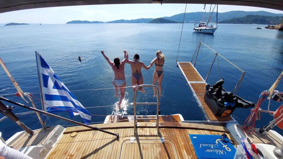 Skiathos: Full-Day Sailing Cruise with Lunch - Lunch cooked on the yacht around 14:00