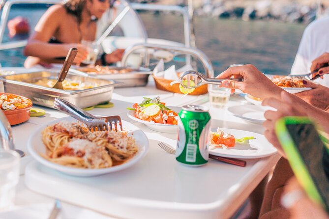 Sunset Caldera Sailing Cruise - Palea Kameni and the volcanic heart of the caldera